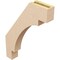 Ekena Millwork 3-inch W x 18-inch D x 24-inch H Merced Rough Cedar Woodgrain TimberThane Knee Brace, Primed BRCUR03X18X24MRCRCPR - alternate 3